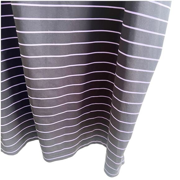 Peter Millar Summer Comfort Polo Striped Black Purple Size XL Golf Country Club - Picture 3 of 9